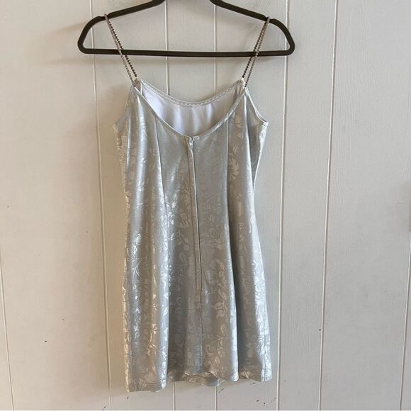 Vintage Jessica McClintock Gunne Sax Jeweled Mini Dress - Picture 3 of 12